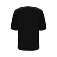 thumbnail image 3 of Tauxra Women's V-Neck Ruffle Short Sleeve Top, Casual T-Shirt for Everyday Wear, Soft Polyester Blouse for Home and Office, and Breathable, Washable, 3 of 7
