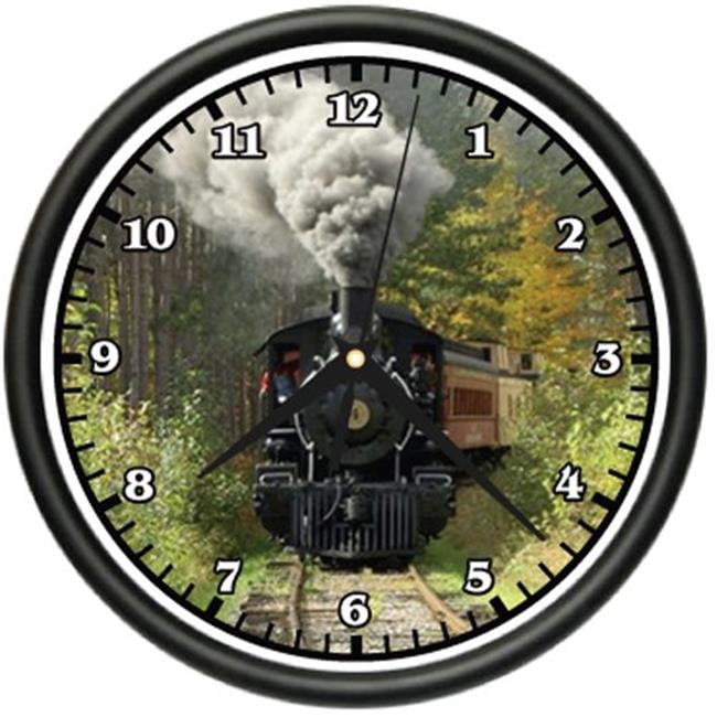 SignMission CL-TRAIN 10 in. dia. Train Wall Clock