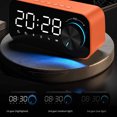 thumbnail image 6 of Wovilon Digital Alarm Clock with Bluetooth Speaker New Smart Mirror Bluetooth Speaker Subwoofer Portable Mini Stereo Mini Clock Home Alarm Clock Card, 6 of 9