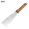 thumbnail image 3 of Uxcell 2Pcs Painting knife 60mm Width Shovel Mixing Palette Scraper with Wood Handle for Oil Paint Craft Spreading(2#), 3 of 5