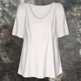 thumbnail image 7 of V Neck T Shirts for Women V Neck Short Sleeve Pullover with Relaxed Basic Fit for Travel Commutes and Casual Days Loose Fit Tees Blouses, 7 of 7