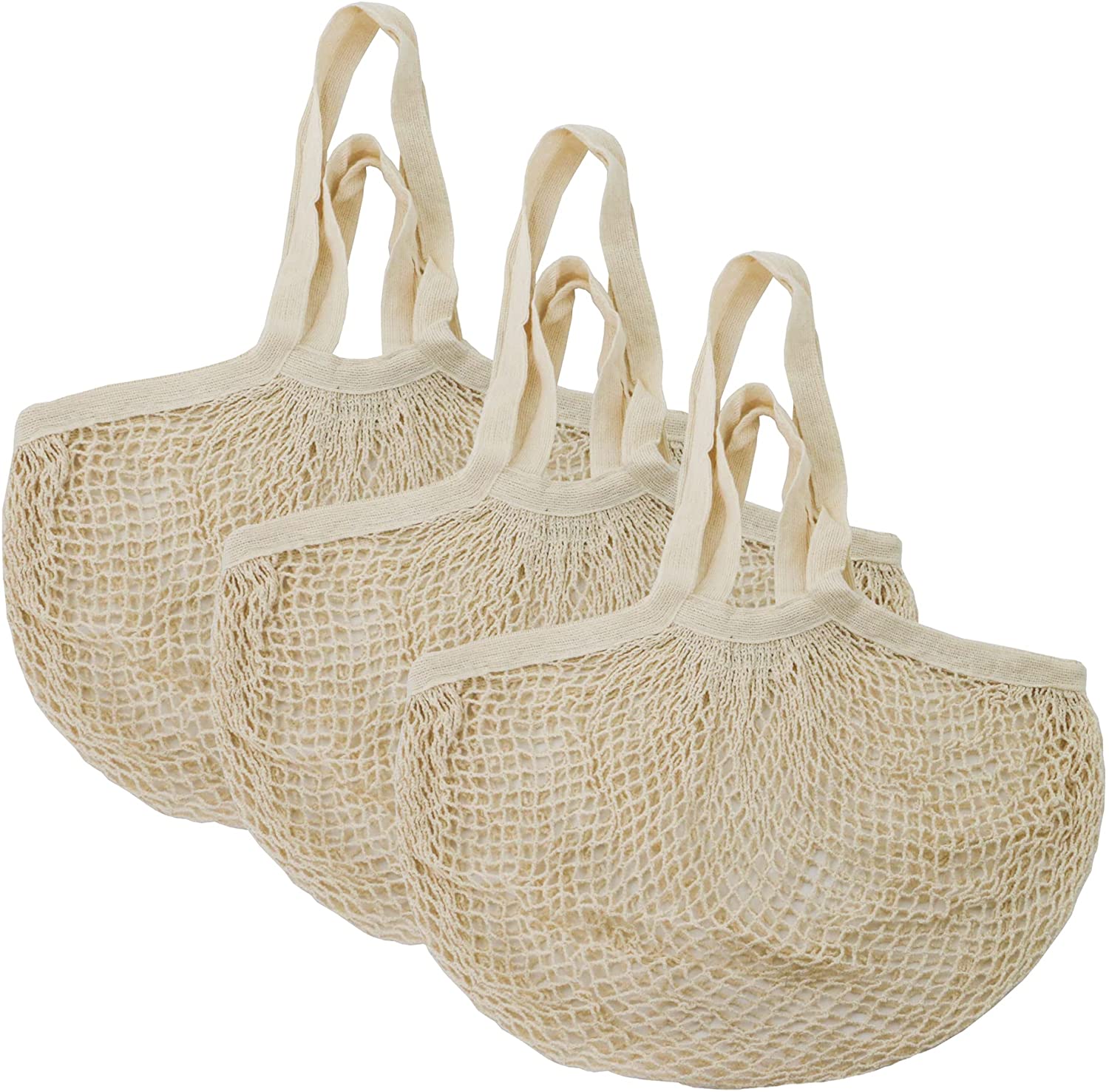 Asge Organic Cotton Heavy Duty Double Handle String Bag