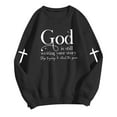 thumbnail image 2 of Christian Sweatshirts for Women 2025 God Is Still Writing Your Story Sweatshirt Long Sleeve Crewneck Pullover Tops, 2 of 6