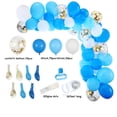 thumbnail image 2 of Kit de globos con forma de arco de cumpleaños, azul, con 113 globos de látex y aluminio, 2 of 2