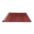 thumbnail image 2 of Ahgly Company Machine Washable Indoor Round Abstract Red Modern Area Rugs, 4' Round, 2 of 4