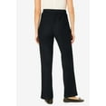 thumbnail image 6 of Woman Within Plus Size Fineline Stretch Denim Wide-Leg Pull-On Jeans, 6 of 6