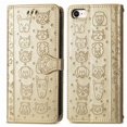 thumbnail image 1 of Funda Cartera FOXDOCK para iPhone 8/7 , Flip PU con Relieve de Gatos y Perros, Tarjetero y Soporte, 1 of 6