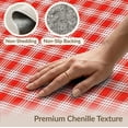 thumbnail image 6 of ODIKA Plaid Tartan Checkered Gingham Border Striped Front Layering Stain Resistant Low Profile for Dorm Room, Small Living Apartment, 6 of 7