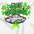 thumbnail image 2 of Airbrushed Space UFO Alien Superstar Womens Slim Fit Graphic Tee Brisco Brands M, 2 of 5