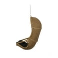 thumbnail image 6 of GDF Studio Yukon Outdoor Wicker Hanging Basket Chair with Cushions, Light Brown, Black, 6 of 7