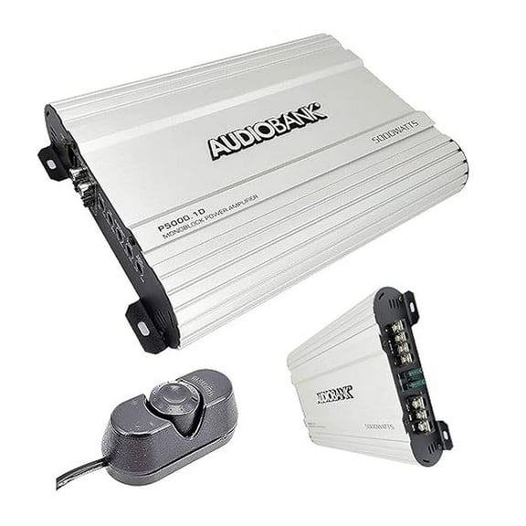 P5000.1D Monoblock Car Audio Amplifier with 5000 Watts Output Power 2/4 Ohm Stable Subwoofer Control Tri-Mode Operation 90 dB Channel Separation