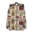 thumbnail image 2 of Disketp Rustic Plaid Forest Lodge Mochila Escolar de Gran Capacidad y Peso Ligero, Mochila de Viaje Ideal para Escuela, Trabajo y Uso Diario, Cómoda y con Estilo, 2 of 8