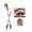Brown, variant on Kokovifyves Eyebrow Pencil Thin Eyebrow 12Machete Eyebrow Pencil Double with Brush