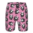 thumbnail image 4 of Wukai Cute Panda Print Beach Trunks with Compression Liner Swimsuit Quick Dry Beach Sports Shorts with Pocket-XX-Large, 4 of 8