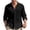 Black, variant on KIHOUT Clearance Men's Long Sleeve T-Shirt Color Lapel CardiganShirt Lapel Shirt
