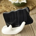 thumbnail image 5 of Placa de masaje raspador Gua Sha, herramienta de masaje Guasha de cuerno de búfalo para cara y cuerpo JM, 5 of 5