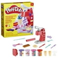 thumbnail image 3 of Play-Doh Magical Frozen Treats Playset for Kids 3 Years and Up with 14 Tools and 4 Dual-Color Cans Including 2 Sparkle, Non-Toxic, 3 of 10