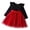 a-Red313106, variant on FINALGANG Girls Toddler Black Top With Red Polka Dot Tulle Dress Long Ruffle Sleeve Bow Waist A Line Party Dress For Casual Daily Wear Versatile Dress