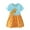 Giraffe, variant on Bellafa Toddler Kids Short Sleeve Cotton Dresses For 2-7 Years Girls Appliques Jersey Dress Cartton Griaffe Sundress 2T