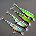 thumbnail image 3 of 10cm Life-like Laser Reflective Hard Fish Lure Jointed Swim Bait Fishing Tackle, 3 of 6