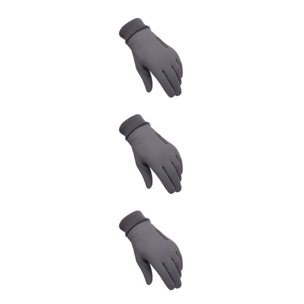 Minnieouse Guantes de invierno Estilo simple universal Deporte Ciclismo Senderismo Pantalla táctil Hombres Guante Ropa Accesorio Mantener Type1 NO1