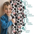 thumbnail image 3 of Blackout Kids Curtains,Light Gray Cow Black Spot Pattern Childrens Insulated Curtains Set Of 2,Bedroom Essentials,Toddler Room Decor 42x54in(106x137cm), 3 of 5