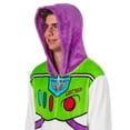 thumbnail image 3 of Disney Toy Story Adult Buzz Lightyear Hooded One Piece Costume Fleece Pajama Union Suit, 3 of 5