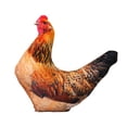 thumbnail image 2 of Chicken Shaped Pillow Decorative Pillows Couch Pillows Bedroom Pillow Funny Realistic Rooster Animal Cushion Sofa Rustic Home Decor Pillow 12.99x13.78 Inch (1Pcs), 2 of 9