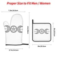 thumbnail image 2 of TEQUAN Oven Mitts and Pot Holders Set of 4, Triple Goddess Wiccan Culture Pattern Heat Resistant Kitchen Glove for Baking Cooking Grilling, 2 of 7
