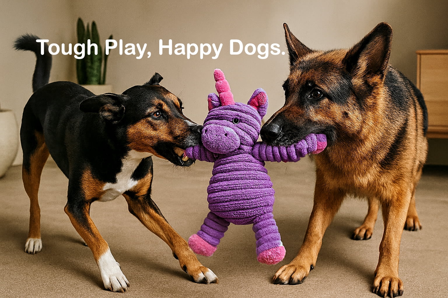 Jalousie Plush Toys Assortment Value Bundle Puppy Pet Mutt Squeak Toy for Medium Large Dogs (5 Pack Corduroy)