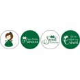 thumbnail image 2 of Darling Souvenir 190 Pcs Sweet Princess Birthday Theme Stickers chocolate Labels-Green, 2 of 2