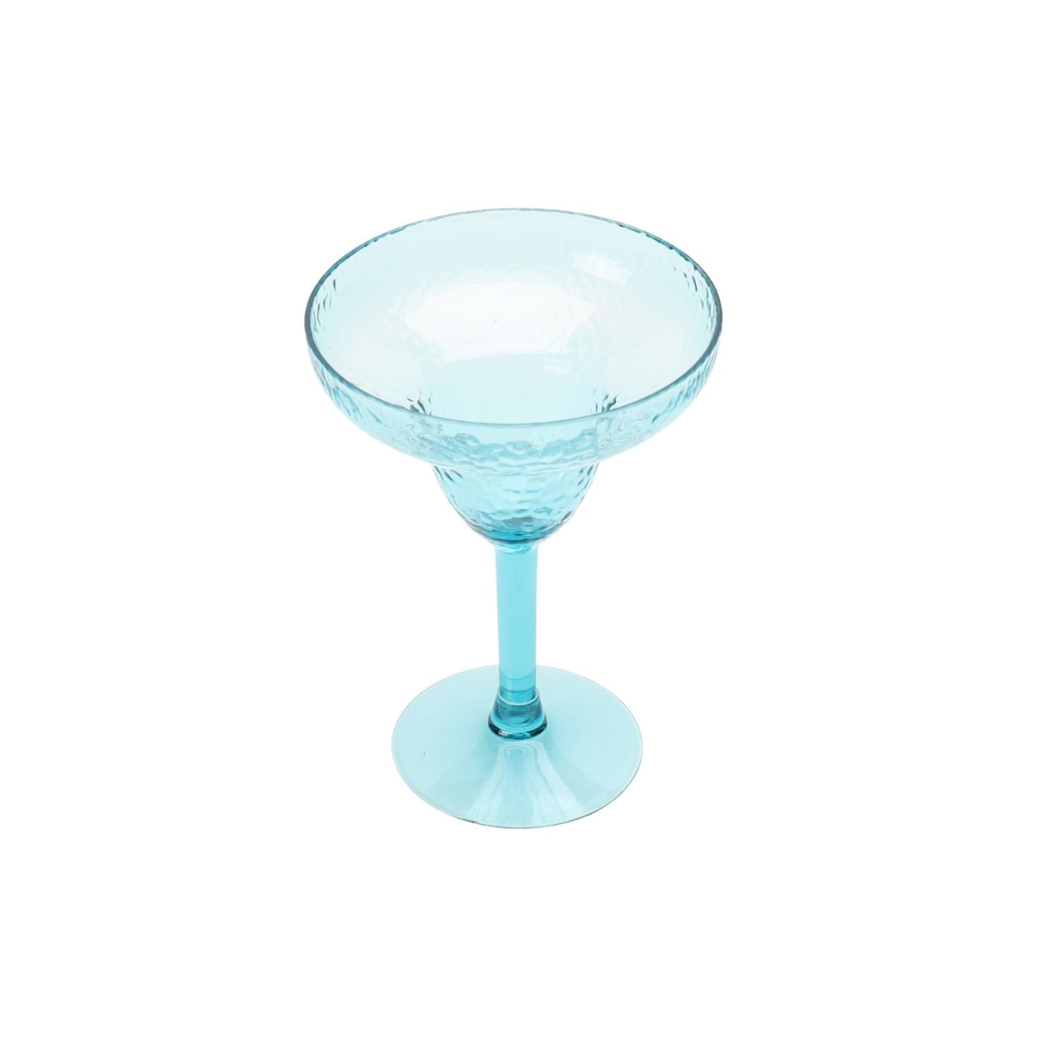 Hometrends Tinted Acrylic Hammer Margarita Cup Assorted Colour, 10oz 1pc, ACRYLIC  MARGARITA, HAMMERED 1pc
