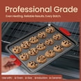 thumbnail image 3 of Bakken- Swiss Gray Marble Nonstick Baking Pan Set - 3-Piece Carbon Steel Bakeware with Silicone Handles - Professional Grade Oven Pans for Home Kitchen, 3 of 9