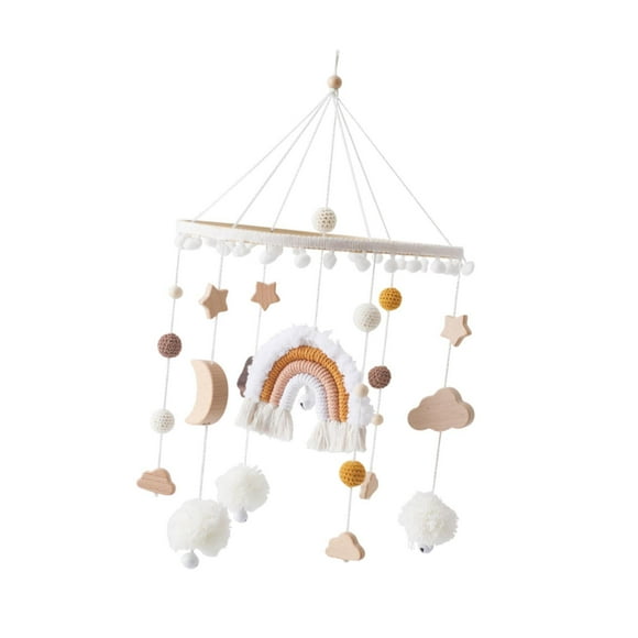 Móvil para cuna de bebé Hugo campana para cama decoración de techo juguete sensorial naranja