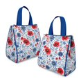 thumbnail image 2 of Pioneer Flower Floral Print Pattern Insulated Lunch Bag for Women & Adults,Large Portable Soft Cooler Lunch Bag,Thermal Food Storage Tote with Pearl Cotton,8.66L,8.75x5.75x9.5 Inch, 2 of 6