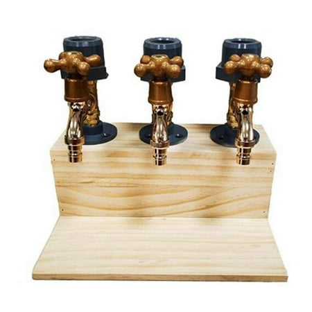 

3 Liquor Whiskey Wood Dispenser Beer Tap Stand Drink Holder Mount Rack Whiskey Dispensers Organizer