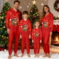 thumbnail image 2 of Fiaer Christmas Matching Family Onesie Pajamas Full Zip up Long Sleeve Deer Graphic One Piece Sleepwear Comfort Trendy Hooded Jumpsuit Sleepwear Loungewear Baby 9M, 2 of 9