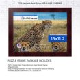 thumbnail image 2 of ArtToFrames 15x11.2 Inch - 28.5x38 CM Red Puzzle Frame for 100 piece Puzzles.1.25 Inch Custom Wood Puzzle Frames, Cherry  - Comes with Regular Glass, 2 of 6