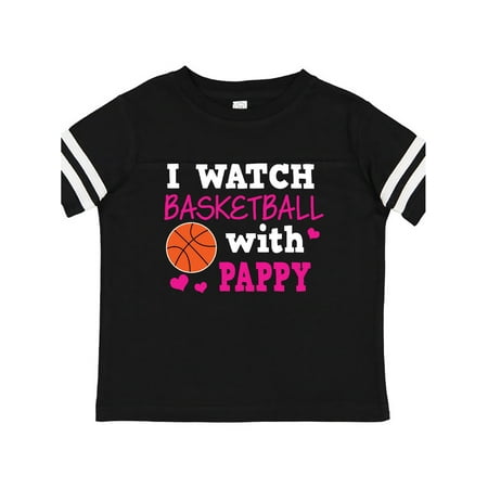 

Inktastic I Watch Basketball with Pappy Gift Toddler Toddler Girl T-Shirt