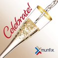 thumbnail image 4 of 50 Pack Gold Rimmed Plastic Champagne Flutes 5 Oz Clear Plastic Toasting Glasses Fancy Disposable Wedding Party Cocktail Cups, 4 of 5