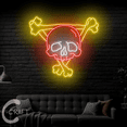 thumbnail image 2 of C-CRAFT Skull Bone Neon Sign LED Light 40 inch for Home Bar Decor, 2 of 5