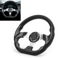 thumbnail image 4 of Steering Wheel, Universal Aluminum Frame Carbon Fiber Style 320MM Car Steering Wheel with Ergonomic Design Horn Button for Drifting / Racing, 4 of 7