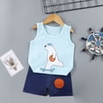 thumbnail image 2 of Futezty Toddler Boys Clothes Summer Outfit Sets, Toddler Boys Girls Short Sleeve Independence Day Letter Prints T Shirt Tops Patchwork Shorts Outfits, 2 of 9