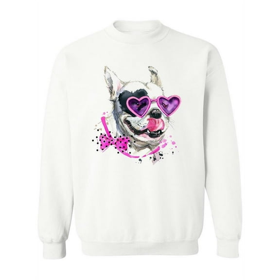 Cute French Bulldog. Sweatshirt Women -Image by Shutterstock, Female x-Large