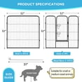 thumbnail image 7 of 4 Panel Dog Playpen 32 inch Height Portable Dog Pen for Dog Pet Puppy Heavy Duty Metal Exercise Barrier Dog Fence, 7 of 7