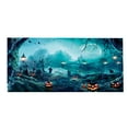 thumbnail image 1 of Halloween Theme Fabric Logo Poster Banner Background Hanging Pumpkin Bat Moon Used For Halloween Background Party DecorationB Flag Signs for Business Custom Flag for Mailbox on Memorial Day Banner, 1 of 9