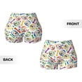 thumbnail image 5 of Xecao Cartoon Labrador Retriever Print Workout Shorts for Women Soft Smooth Gym Yoga Scrunch Active Tennis Workout Running Shorts, 5 of 9
