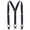 Navy, variant on CTM 1.5 Inch Silky Feel Manhattan Button End Suspenders (Men)