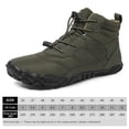 thumbnail image 3 of Zapatos Hombre Senderismo Botas de Nieve Antideslizantes Más Forro para Clima Frío( 39) Verde Ejército Verde DQrwqpou Tenis De Mujer Tenis De Hombre, 3 of 8