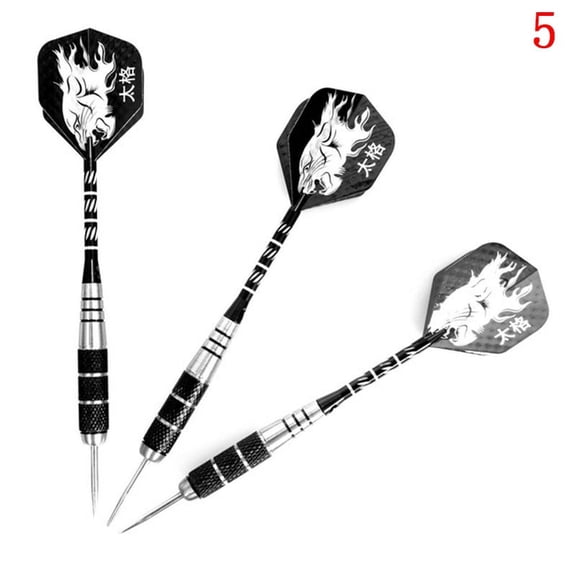 3Pcs in Set Tungsten Steel Needle Tip Darts With 3 IHOT Flightsfessional
